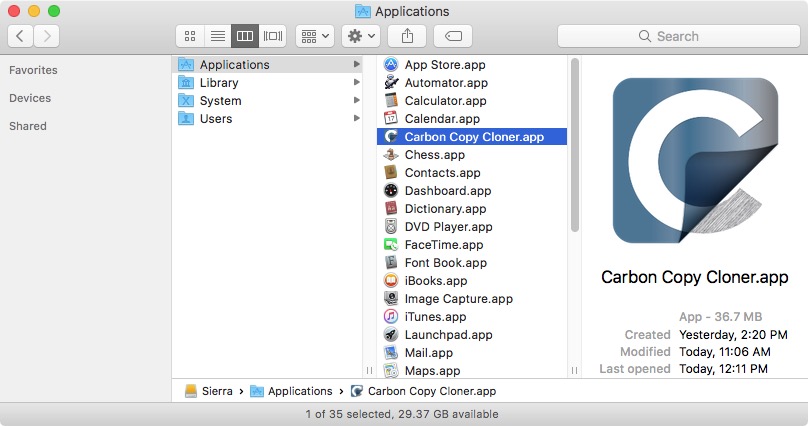 carbon copy cloner mac 10.7.5